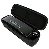 Khanka Hard Travel Carrying EVA Case Bag For Anker Premium Stereo Portable Wireless Bluetooth 4.0 Speaker (A3143) - Black. Fits USB Cable and 3.5MM Audio Cable
