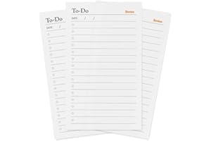 Notsu To Do List Grid Index Cards 3x5 | 50 Task Planner Vertical Notecards