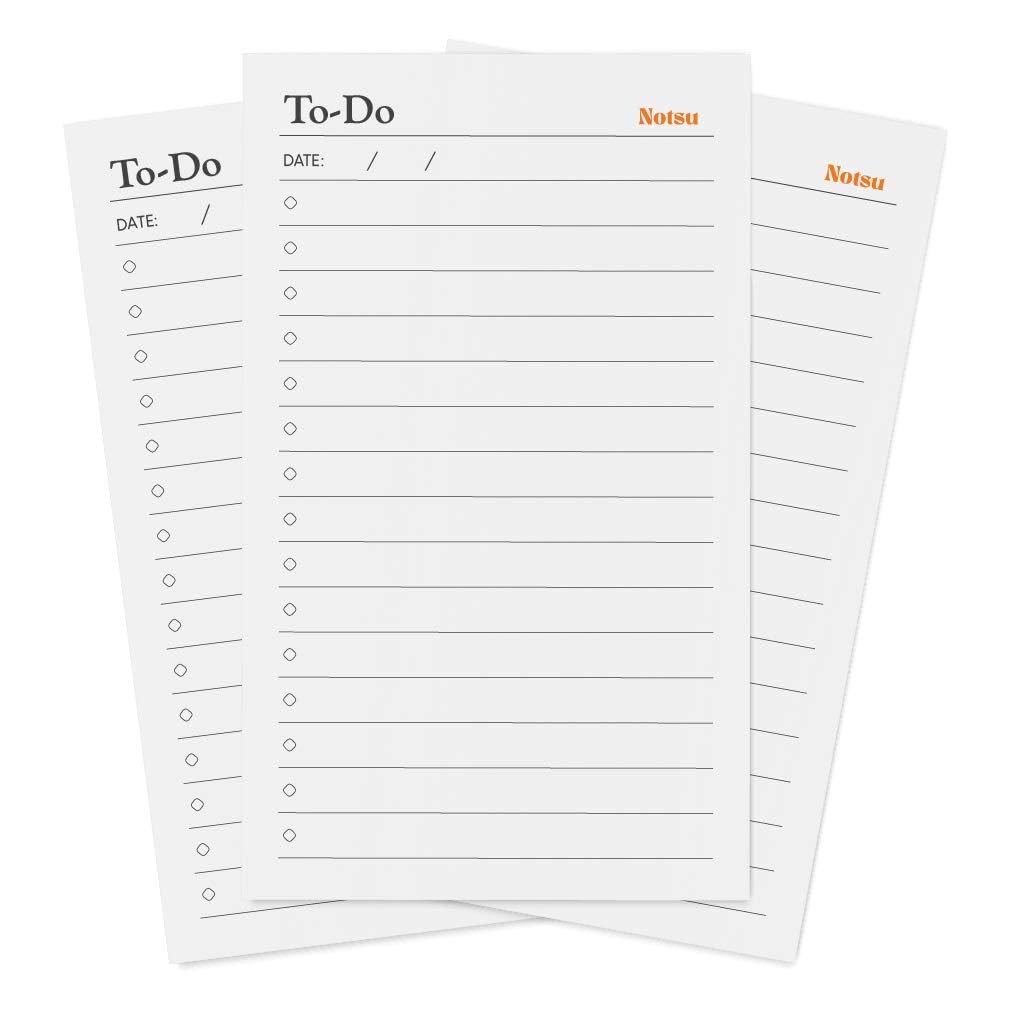 Photo 1 of Notsu To Do List Grid Index Cards 3x5 | 50 Task Planner Vertical Notecards