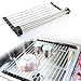NEX Dish Drying Rack Over-The-Sink Folding Dish Drainer for Kitchen Use Drying Mat(D001)