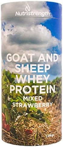 Nutristrength Goat and Sheep Whey Protein - 1 kg (Mixed Strawberry)