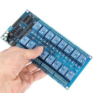 CIRCUIT SYSTEMS M634 16-Channel 5V Relay Shield Module with optocoupler for Arduino