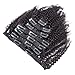 Afro Kinky Curly Clip ins Human Hair Extensions Full Brazilian Virgin Hair 4B 4C Hair For Black Women 100g 7pcs14