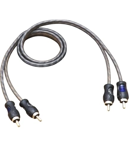 Sky High Car Audio Twisted Cable Sky High Car Audio Twisted RCA Splitter Cable (2 Male To 1 Female) - OFC, For Amplifier & Head Unit Rca Y Cable