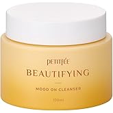 Petitfee Beautifying Mood On Cleanser 3.38 fl. oz. (100ml) - Cleansing Balm, Makeup Removal, Pore Cleansing, Dissolves Sunscreen, Moisturizing Finish with Citrus Aroma Oil, Korean Skincare