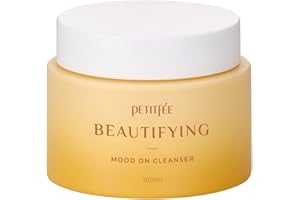 Petitfee Beautifying Mood On Cleanser 3.38 fl. oz. (100ml) - Cleansing Balm, Makeup Removal, Pore Cleansing, Dissolves Sunscreen, Moisturizing Finish with Citrus Aroma Oil, Korean Skincare