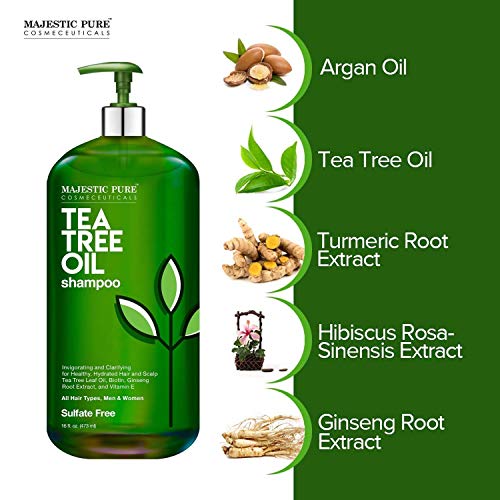 MAJESTIC PURE Tea Tree Shampoo And Conditioner Set For Men And Women