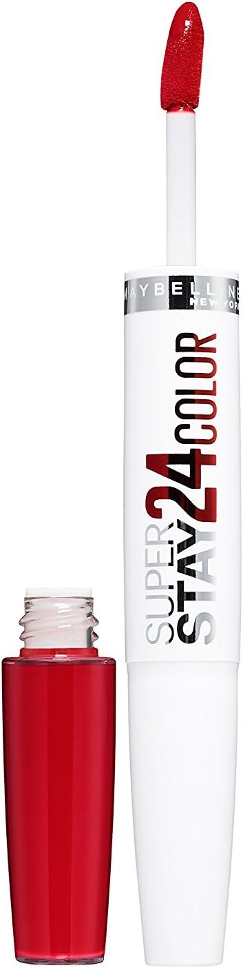 Maybelline SuperStay 24H Lipstick Dual Ended Shade 553 Steady Red-dy