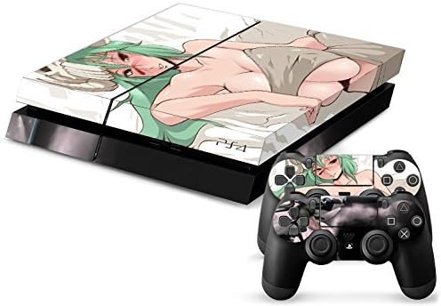 MightyStickers Protective Vinyl Skin Decal Cover for Sony PlayStation 4 PS4 Console & Remote DualShock 4 Controller Sticker Skins - Bleach Anime Arrancar Nelliel Tu Odelschwanck