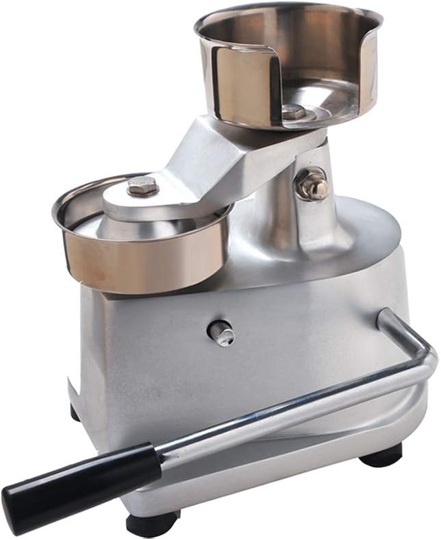 ITOPKITCHEN Commercial 130mm/5.1'' Hamburger Patty Press Maker Burger Forming Machine Stainless Steel Round Meat Shaping Aluminum Machine Include 900 Patty Papers Hamburger Press Machine