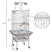 go2buy Wrought Iron Select Bird Cage Parrot Cockatoo Birdcage Standsthumb 2