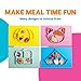 One-Piece Silicon Child Placemat and Bowl - Lightweight & Convenient, Mess-Free, Portable, Perfect for Infants & Toddlers 6 Month + and Easy to Clean (Cat)