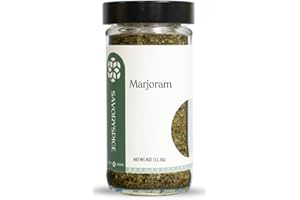 SAVORY SPICE SHOP Savory Spice Marjoram (0.4 oz) - Dried Herb Seasoning for Beef, Lamb, Veal, Soups, Stews, Sauces & Tea - Sweet, Light, Aromatic Marjoram Leaves