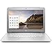 HP 14-inch Chromebook HD SVA (1366 x 768) Display, Intel Dual Core Celeron N2840 2.16GHz, 4GB DD3L RAM, 16GB eMMc Hard Drive, Bluetooth, HDMI, Stereo Speakers, HD Webcam, Google Chrome OSCM