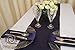 Parfair Dessin Pack of 10 Satin Table Runners 12 x 108 inch for Wedding Banquet Reception Party Decoration, Bright Silk and Smooth Fabric Party Table Runner - Navy Blue
