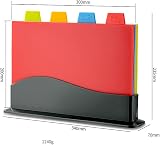 DDGAO Chopping Board Set Extra Thick Colour Coded with Holder 4 boards view 2