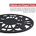 Love This Kitchen Silicone Trivet for Hot Dishes, Pots & Pans - Decorative Non Slip Mat 'Fleur De Lis' Design (Symbol of Royalty) Protective Pads for Kitchen Counter (7.5 inch Round, Set of 3, Gray)