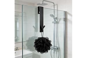Shower Door Hooks for Frameless Glass Door, Over Shower Door Towel Hooks Stainless Steel Bathroom Hanging Hooks for Towel Rob