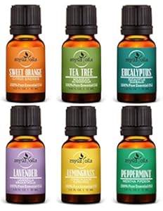 Myüz Oils Aromatherapy Pure Essential Oil Set, Therapeutic...