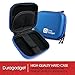 Blue Hard EVA Shell Case with Carabiner Clip & Twin Zips for the SoundMoovz Musical Bandz - by DURAGADGET