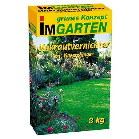 3 kg Rasendünger mit Unkrautvernichter für 100m² Premium Beckmann im Garten FREI HAUS