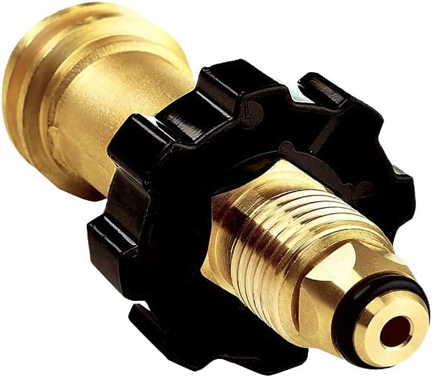 us Brass Gas Tank Adapter Converts POL to QCC1 / Type 1 with Valve Control Safety Device Propane