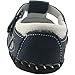 Orgrimmar Baby Boys Girls First Walkers Soft Sole Leather Baby Shoes (Size M, D White Blue)