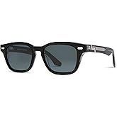 KIAURA Kaufmann Polarized Sunglasses, UV400 Protection, Memory Acetate Frames, XL & Original Sizes