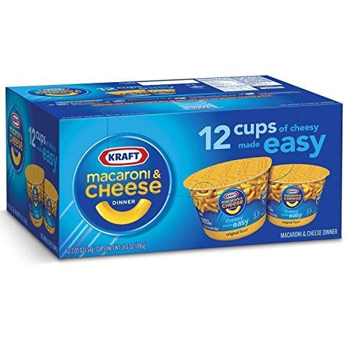 KRAFT Macaroni & Cheese Dinner Cup Easy Mac Original, 58 grams Cups by