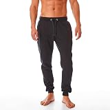 Iron Mountain Mens Joggers Fleece Lightweight Charcoal Marl Size Large view 2