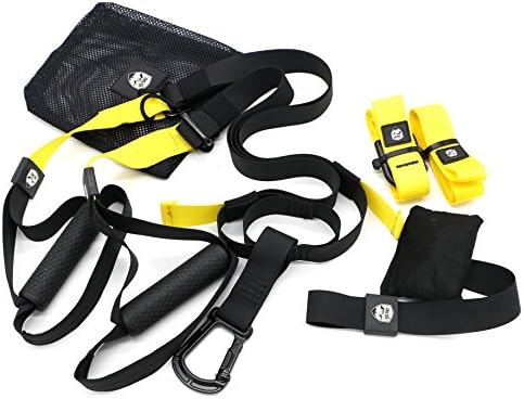 CHALTEN Resistance Pro Trainer Kit - Professional Gym Fitness Training Straps (YELLOW)