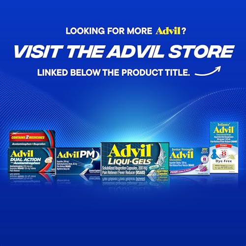 ADVIL JUNIOR STRENGTH CHEWABLE IBUPROFEN PAIN RELIEVER AND FEVER REDUCER, CHILDREN’S IBUPROFEN FOR PAIN RELIEF, GRAPE – 24 TABLETS