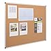 Learniture Natural Cork Board w/Aluminum Frame, 3' W x 2' H, LNT-127-2436-SO