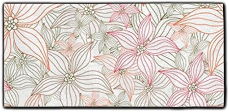 Machine Washable Floral 100% Polyester Velvet Hand Towels 30cm70cm