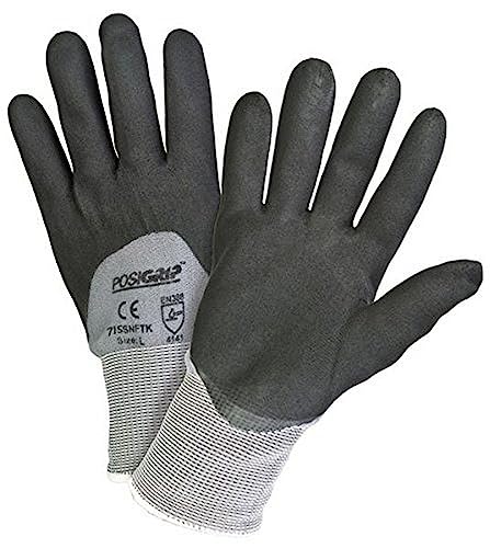 West Chester 715SNFTK 3/4 Microfoam Nitrile Dipped Gloves w/ Knit Wrist – [Pack…