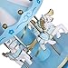 Leagway Wooden Merry-Go-Round Music Box 4 Horses Rotating Carousel Birthday Valentine's Christmas Kids Girls Children Gifts Toy Decorations