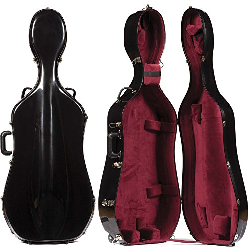 image for Bobelock 2000WX Black Fiberglass 4/4 Extra Large Cello Case