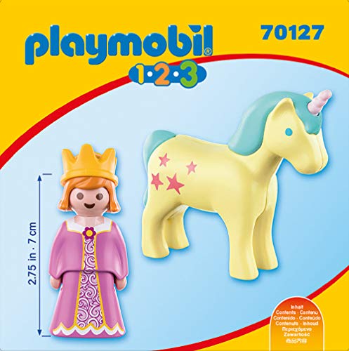 PLAYMOBIL 70127 1.2.3. Prinzessin mit Einhorn, ab 18 Monaten, bunt, one Size – Bild 4