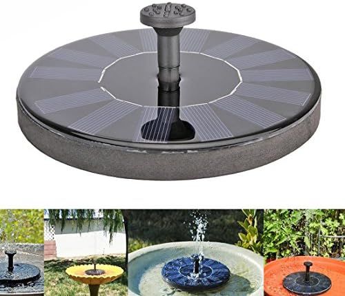 B2COOL Solar Bird bath Fountain Pump for Garden Pond Pool Water Cycle, 1.4W Outdoor Watering Submersible Pump Kit