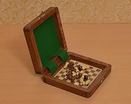 Chessbazaar Traveling Book Type Magnetic Chess Set 5 X 5 Inches