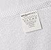 Amazon Basics 100% Cotton Soft Quick-Dry Bath Towel Set, 8-Piece, White, 10