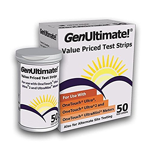 GenUltimate Blood Glucose Test Strips for Use with One Touch Ultra