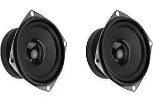 JRGKJCP 8Ohm/ 20W Speaker, DIY Horn Stereo Amplifier Accessories, Diameter 78MM/3.1inch, Height:40MM/1.57inch; with 20CM Terminal Wire. (2 Pack, Weight:378G)