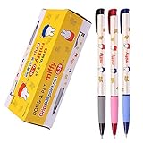 Dong-a Miffy Grip Oil Based Ink Ball Point Pen 0.38 Mm Excellent Writing (3 Color/pack of 24 Pens) Blue/black/red