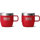 YETI Rambler 6 oz Stackable Mug, Stainless Steel, Vacuum Insulated Espresso/Coffee Mug, 2 Pack