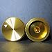 Riverstone Audio - Pair (2 PCS, Gold-Color) Potentiometer Knobs - Solid Aluminum - 25mm Dia.x15mm Height, Volume Control Knob, Amplifier, Electric Guitar, Finish Gold, Fits 6.0 mm Shaft