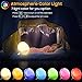 Wake Up Light, Cshidworld Sunrise Alarm Clock 7 Colored Sunrise Simulation & Sleep Aid Feature, Dual Digital LED Alarm Clock with FM Radio, 7 Natural Sound and Snooze for Kids Adults Bedrooms