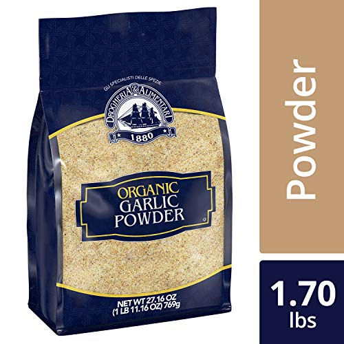 D&A Organic Garlic Powder (Resealable, Bulk Bag, Non GMO, Dried), 1.70 lbs