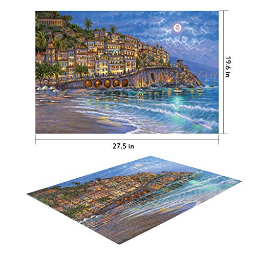 VONLUXE Jigsaw Puzzles 1000 Piece for Adults Puzzle for Adults & Kids Large Puzzle Game Toys Gift Romantic Night Puzzles Challenging Puzzle Game 27.5\