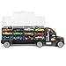 Best Choice Products 29-Piece Kids 2-Sided Transport Car Carrier Semi Truck Toy w/ 18 Cars, 28 Slots - Multicolor